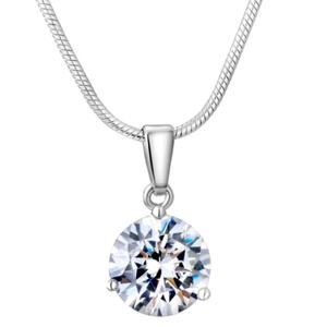 Exquisite Luxury white Crystal Flower Pendant Necklace 18inches fashion …